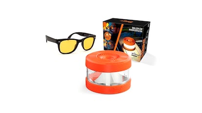 V16 headlight on white background.