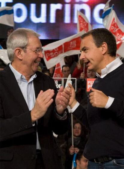 Emilio Pérez Touriño y José Luis Rodríguez Zapatero.