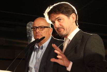 Oriol Pujol en la presentación del congreso de CDC que se celebra este fin de semanna en Reus.