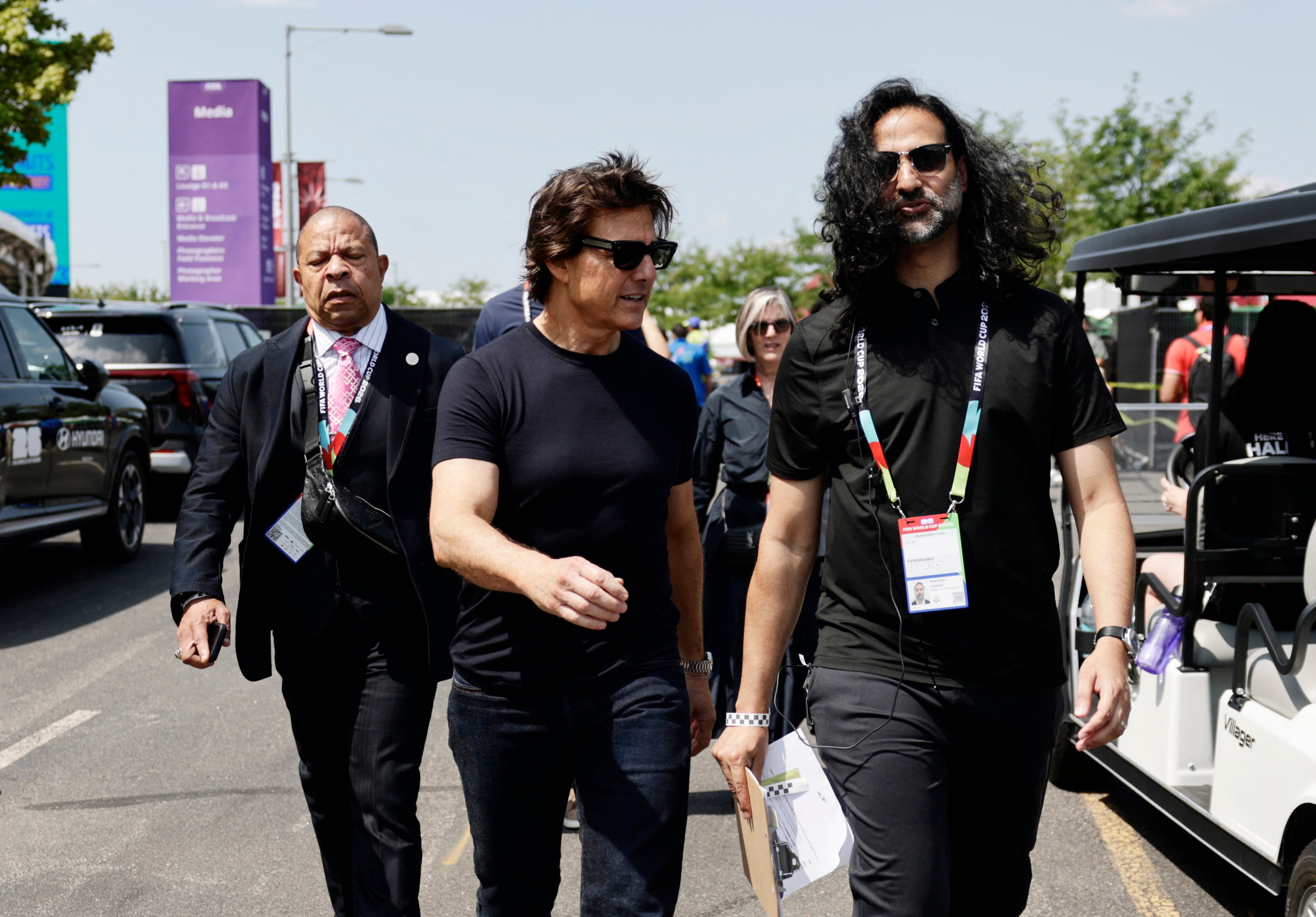 De Timothée Chalamet y Kylie Jenner a Javier Bardem o Tom Cruise: los famosos que han vivido la final del Mundial desde Nueva York