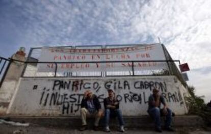 Protesta de los trabajadores de Panrico.