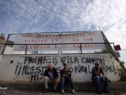 Protesta de los trabajadores de Panrico.