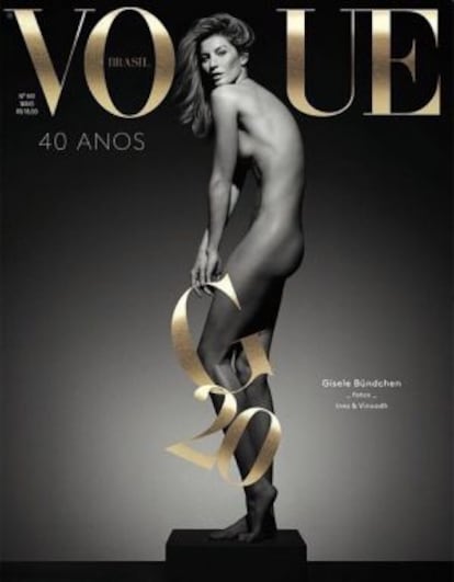 Gisele Bündchen publica la portada que protagoniza para 'Vogue' Brasil.