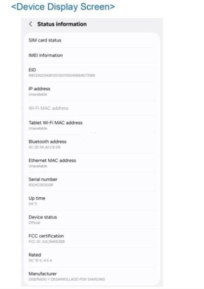 Tablet Samsung Galaxy Tab S10 FE+ en la entidad FCC