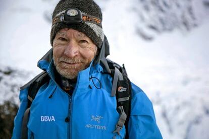 Carlos Soria, en el Kanchenjunga