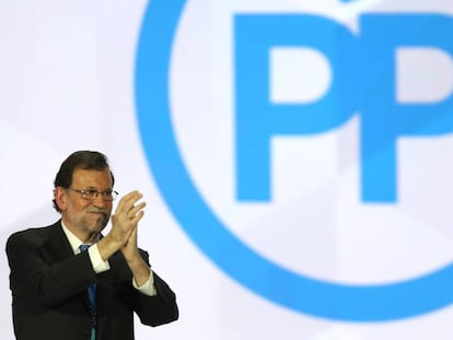 Mariano Rajoy, en el congreso del PP.