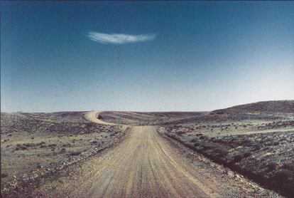Una camino en 
el desierto del sur 
de Nuevo México.
