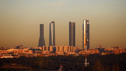 Ortega is the owner of Madrid's Torre Cepsa skyscraper (right).