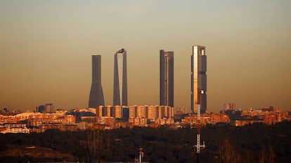 Ortega is the owner of Madrid's Torre Cepsa skyscraper (right).