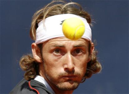 Juan Carlos Ferrero durante el encuentro