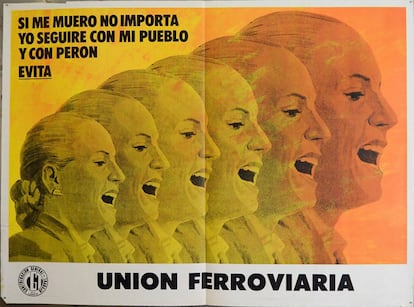 Póster de Eva María Duarte, 'Evita', de 1973 o 1974.
 