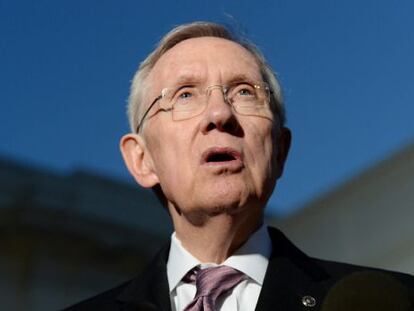 El líder demócrata en el Senado, Harry Reid. 