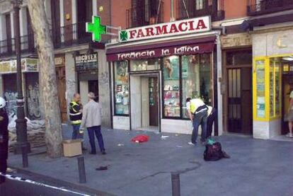El hombre detenido por la policía ha sido herido en la calle de Toledo, en Madrid.