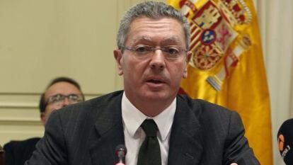 Gallardón, en la firma de un acuerdo la semana pasada.