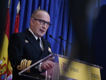 El Jefe del Estado Mayor de la Armada, almirante general Antonio Martorell Lacave, durante un acto celebrado el pasado 22 de diciembre en Madrid.