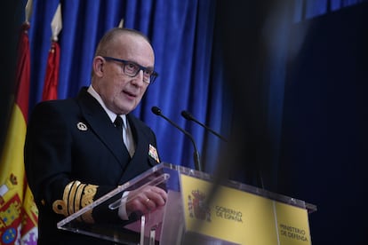 El Jefe del Estado Mayor de la Armada, almirante general Antonio Martorell Lacave, durante un acto celebrado el pasado 22 de diciembre en Madrid.