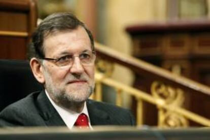 El presidente del Gobierno, Mariano Rajoy, durante una sesión de control al Ejecutivo. EFE/Archivo