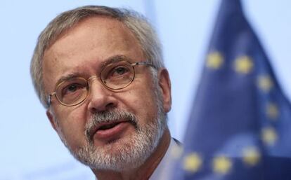 El presidente del Banco Europeo de Inversiones (BEI), Werner Hoyer