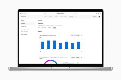 Apple Business en un portátil MacBook