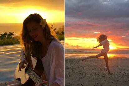 Gisele Bündchen (Brasil)

El #Blessed y las frases inspiradoras de autoayuda son un clásico de la modelo. Esta Nochevieja ha compartido un video en el que aparece cantando Trem-Bala al atardecer, tocando la guitarra (sí, también sabe hacer eso) con una flor en el pelo y el mar de fondo. Definitivamente, tus Instagram Stories cantando villancicos palidecen con tal estampa ensoñadora.