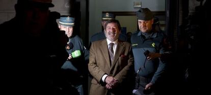 El ex director general de Trabajo, Javier Guerrero, antes de ingresar en prisión esta primavera. 