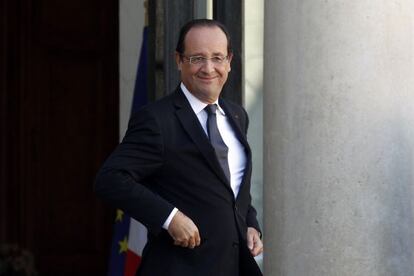 El presidente franc&eacute;s, Fran&ccedil;ois Hollande, en el El&iacute;seo. 