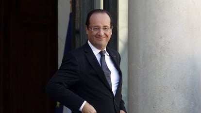 El presidente franc&eacute;s, Fran&ccedil;ois Hollande, en el El&iacute;seo. 