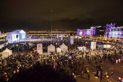 Vista general del Zócalo.