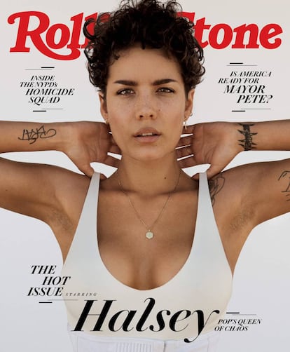 La portada de 'Rolling Stone' con la cantante Halsey que está provocando el debate.