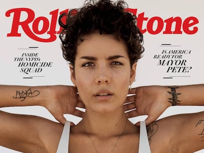 La portada de 'Rolling Stone' con la cantante Halsey que está provocando el debate.