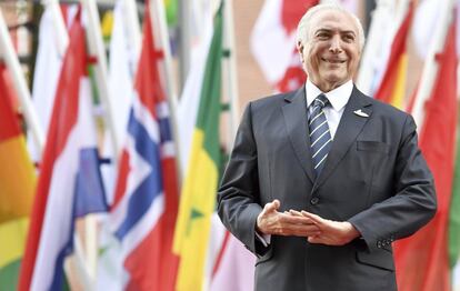 Temer no G20, na Alemanha.