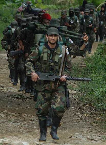 Miembros de las FARC, en 2006.