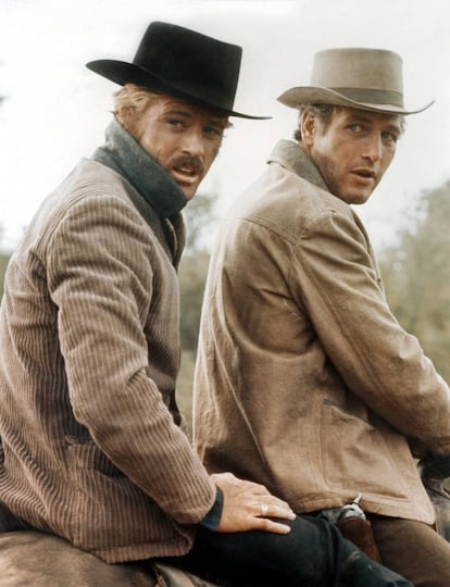 Redford en un fotograma de la película 'Dos hombres y un destino' (con Paul Newman).