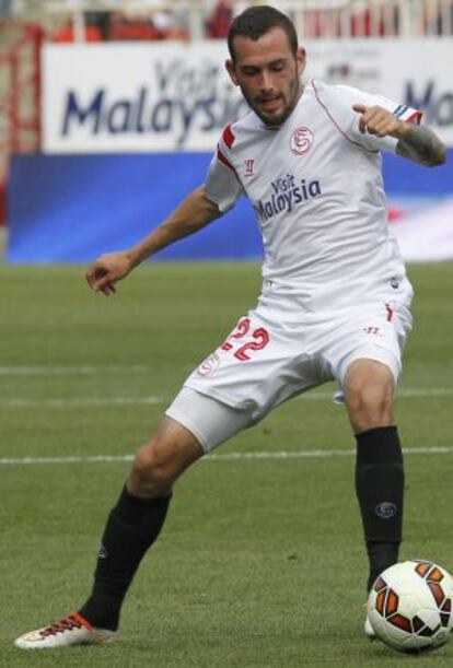 El centrocampista del Sevilla Aleix Vidal.