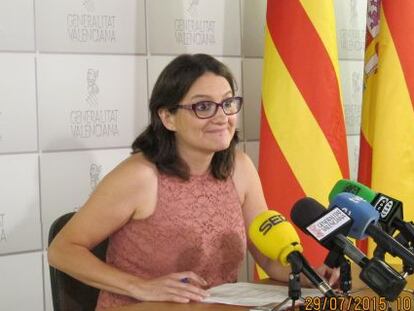 Mònica Oltra, vicepresidenta valenciana y consejera de Bienestar Social.