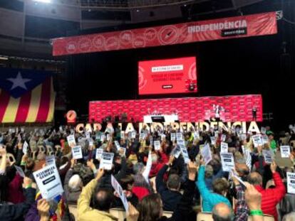 Los socios de la Assemblea Nacional Catalana han celebrado este domingo su asamblea general en Tarragona