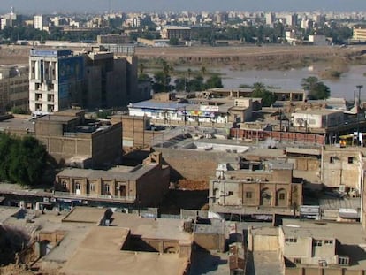 Vista da cidade de Ahvaz em uma imagem tomada em 2009.