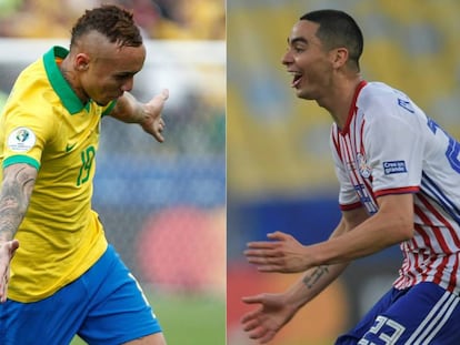 Everton e Miguel Almirón são destaques de Brasil e Paraguai nesta Copa América.