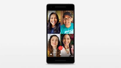 Ahora podremos ver el rostro de hasta cuatro participantes en una videollamada de WhatsApp