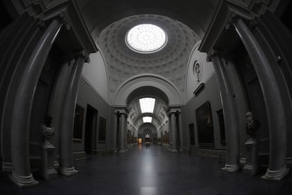 El Museo del Prado, vacío el pasado 4 de abril.