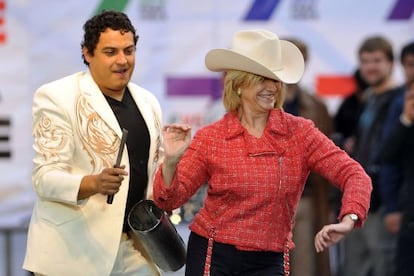 La aspirante conservadora a la presidencia, Evelyn Matthei.