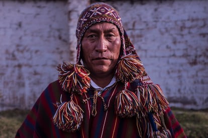 Antonio Saire, un campesino en Chinchero.