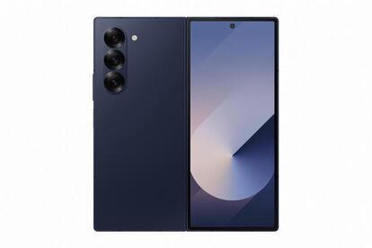 Samsung Galaxy Z Fold6 de color azul