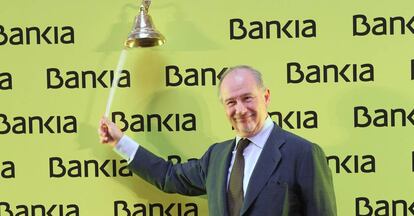 Rodrigo Rato, el día de la salida a Bolsa de Bankia.