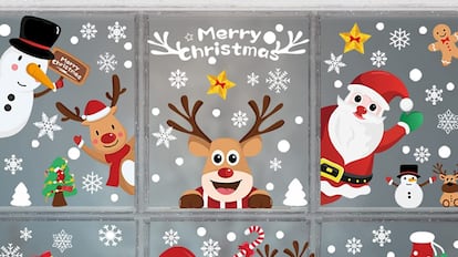 Pegatinas de Navidad para ventanas de Cakuni
