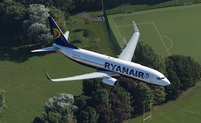 Un avión de Ryanair. 