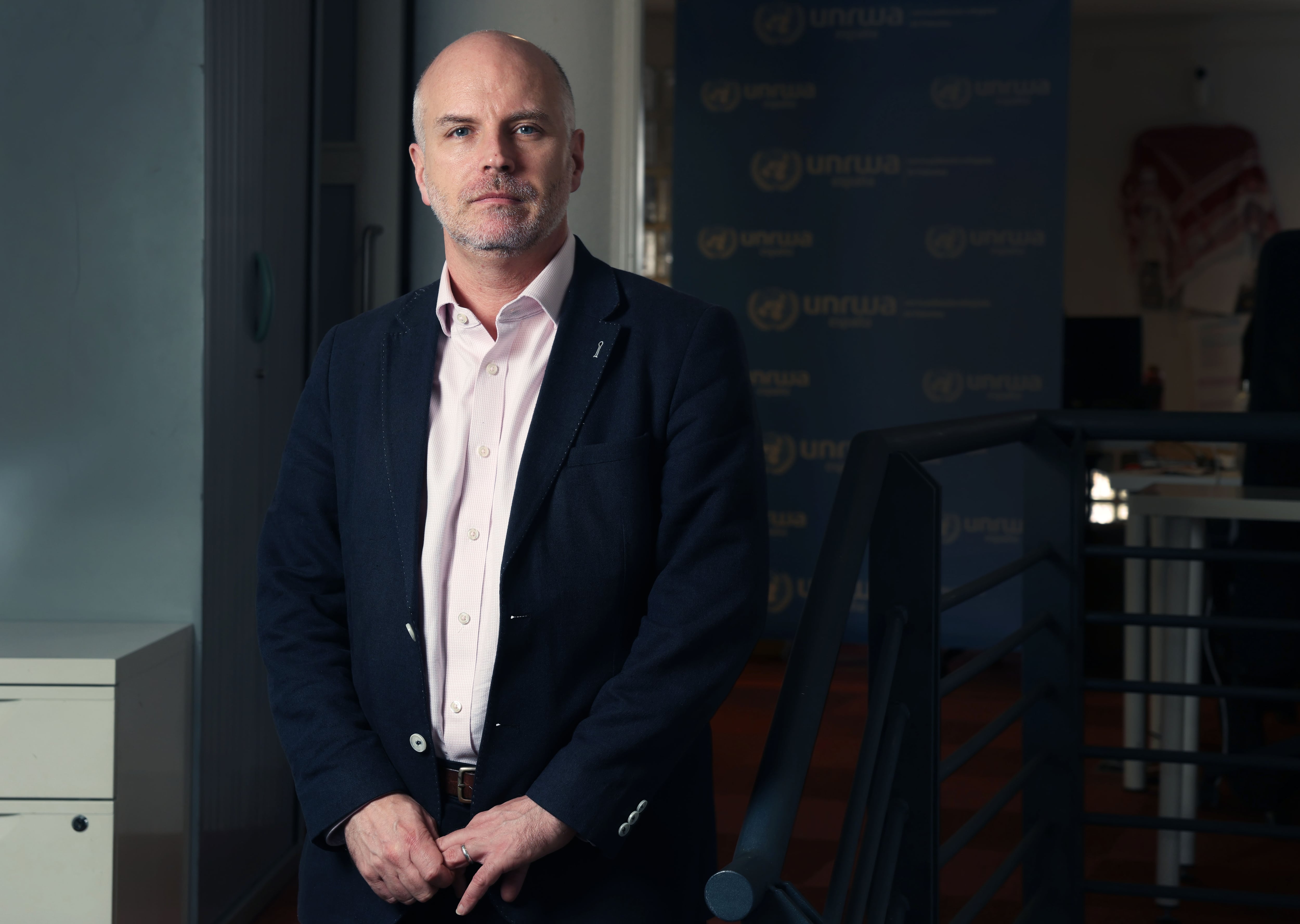 Sam Rose, responsable de la UNRWA en Gaza, el 5 de febrero en la sede de la organización en Madrid.