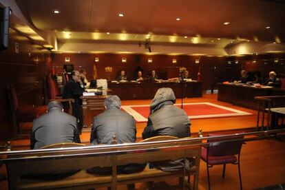 Un momento del juicio celebrado contra Aitor Tellería y dos 'ertzainas' por supuesto espionaje.