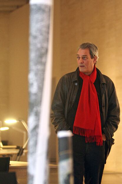 Paul Auster visita la muestra de Kiong Park en el Musac leonés.