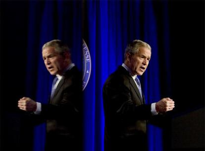 George W. Bush, durante su discurso en el Pentágono.